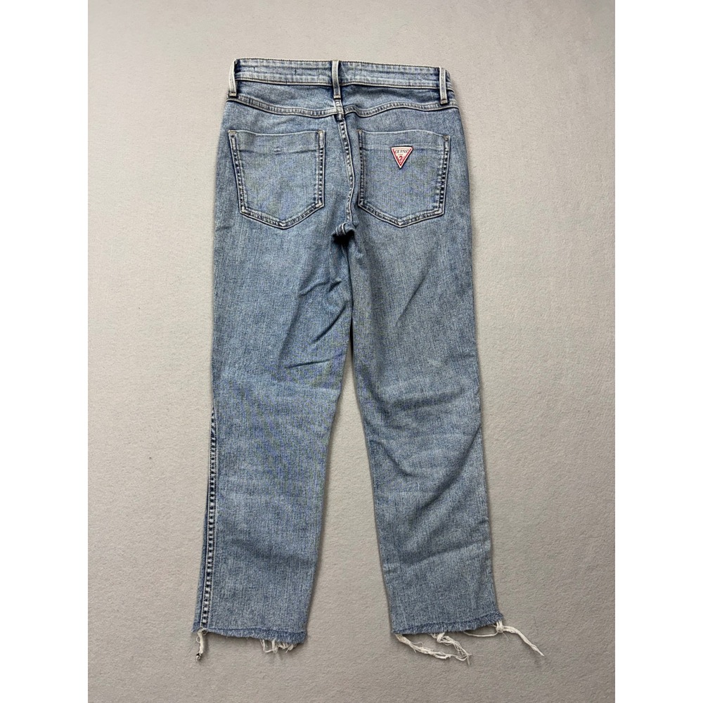 Guess Jeans Women 26 Straight Leg Patchwork Raw Hem Vintage Style W71AC4R2190 - Picture 4 of 13